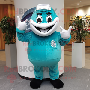 Teal Ice mascotte kostuum...