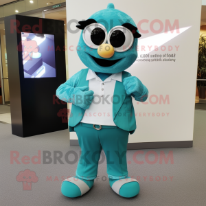 Teal Ice mascotte kostuum...