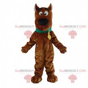 Mascot Scooby-Doo, de beroemde cartoon bruine hond -