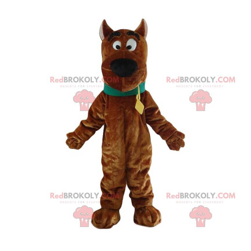 Mascot Scooby-Doo, de beroemde cartoon bruine hond -