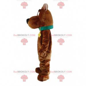 Mascot Scooby-Doo, de beroemde cartoon bruine hond -