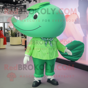 Green Whale mascotte...