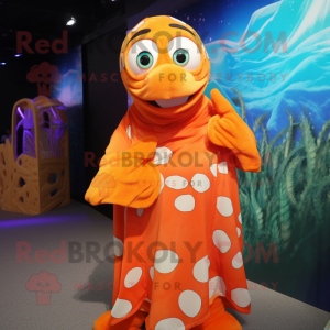 Orange Clown Fish mascotte...