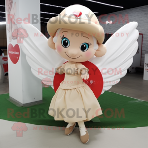 Beżowy kostium maskotki...