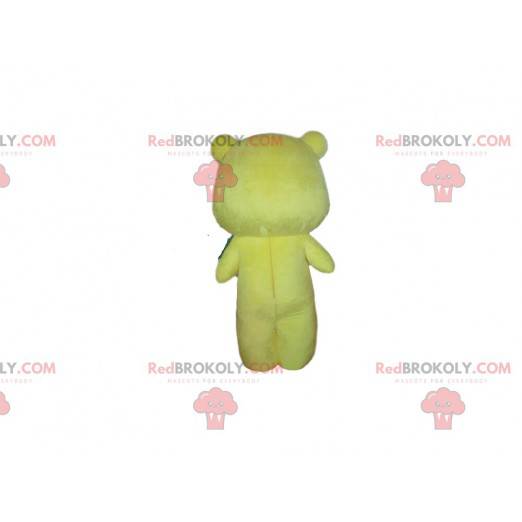 Yellow bear mascot, baby with panda pajamas - Redbrokoly.com
