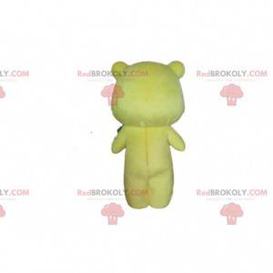 Yellow bear mascot, baby with panda pajamas - Redbrokoly.com