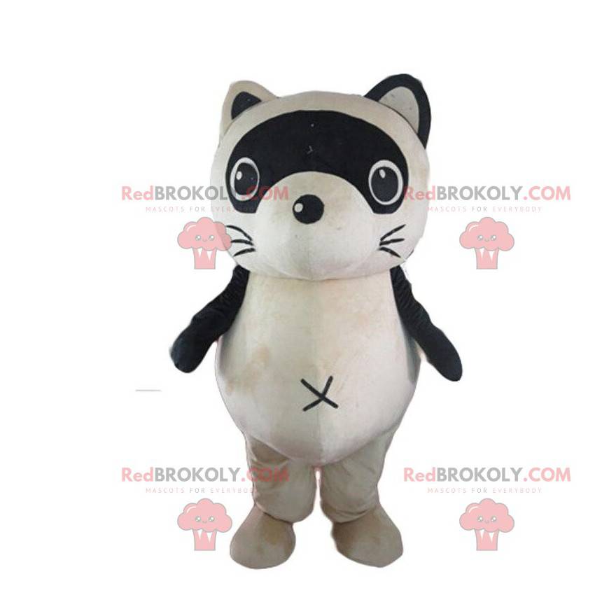 Raccoon mascot, polecat costume, forest animal - Redbrokoly.com