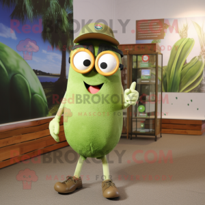 Olive Aglet maskot kostym...