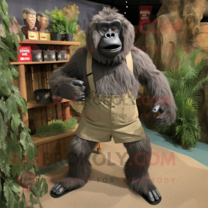  Gorilla maskot kostym...