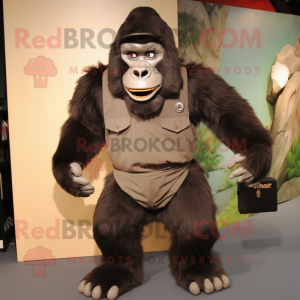  Gorilla maskot drakt...