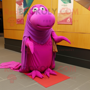 Magenta Walrus mascotte...