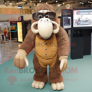 Brown Mammoth mascotte...