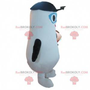 Mascotte de pingouin simpliste, costume de manchot -