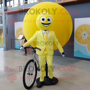 Citrongul Unicyclist maskot...