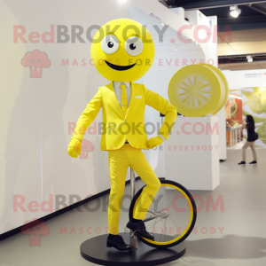 Citrongul Unicyclist maskot...