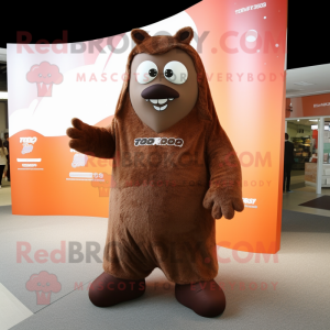 Brown Ice mascotte kostuum...