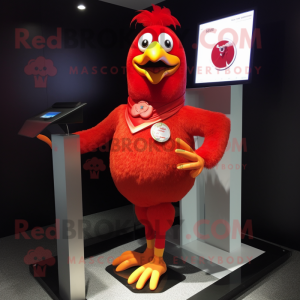 Red Chicken mascotte...