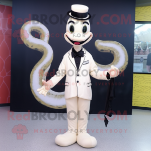 Cream Snake maskot kostym...