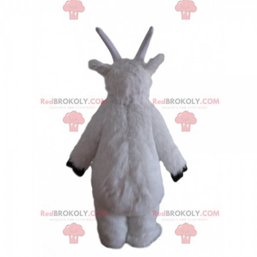 Biała koza maskotka, kostium kozy, baran - Redbrokoly.com