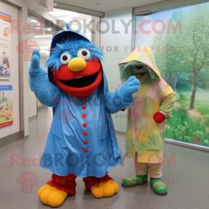 nan Jambalaya mascot costume character dressed with a Raincoat and Ties