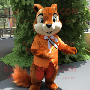 Orange Squirrel mascotte...