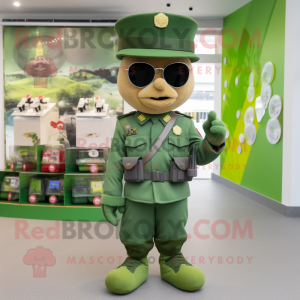 Green Army Soldier mascotte...