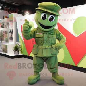 Green Army Soldier mascotte...