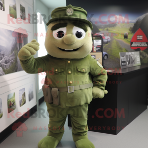 Green Army Soldier mascotte...