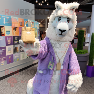 Lavendel Llama mascotte...