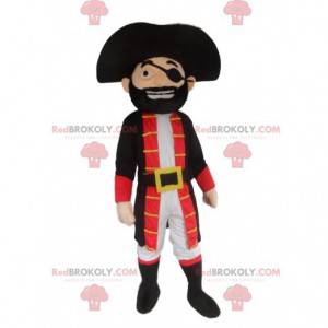 Mascote pirata, fantasia de capitão pirata - Redbrokoly.com