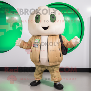 Beige Komkommer mascotte...