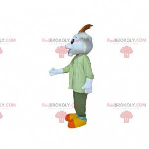 Mascot cabra blanca, traje de cabra, carnero - Redbrokoly.com