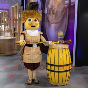 Gouden doedelzak mascotte...