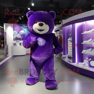 Lilla Teddy Bear maskot...