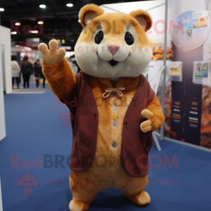 Rust Hamster maskot kostume...