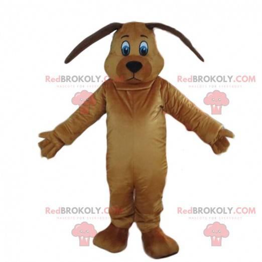 Mascotte cane marrone, costume da cagnolino, travestimento