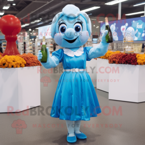 Sky Blue Champagne mascotte...