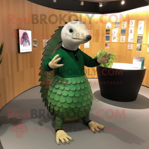 Skoggrønn Pangolin maskot...