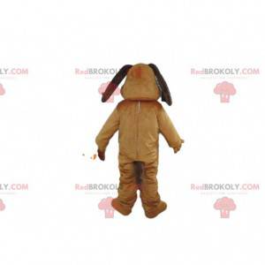 Brown dog mascot, doggie costume, canine disguise -