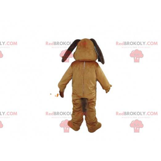 Brown dog mascot, doggie costume, canine disguise -