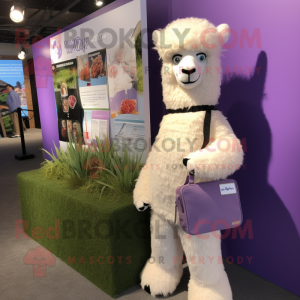 Lavendel Alpaca mascotte...