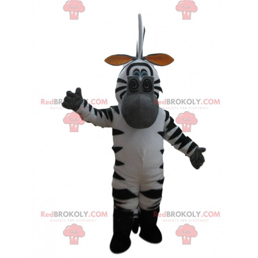Mascot Marty, la famosa cebra de dibujos animados de Madagascar