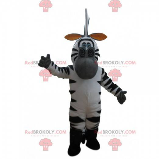 Mascote Marty, a famosa zebra do desenho animado de Madagascar