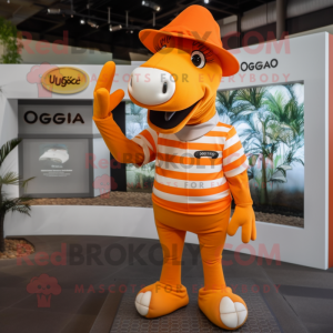 Orange Quagga maskot...