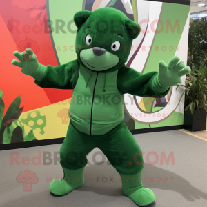 Forest Green Acrobat maskot...