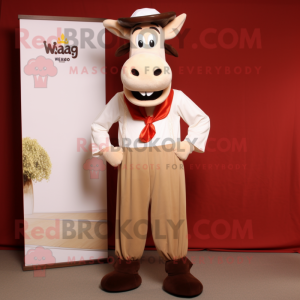 nan Beef Stroganoff mascot costume character dressed with a Trousers and Ties