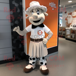 nan Beef Stroganoff mascot costume character dressed with a Trousers and Ties