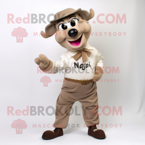 nan Beef Stroganoff mascot costume character dressed with a Trousers and Ties