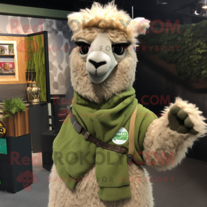 Olive Alpaca mascotte...