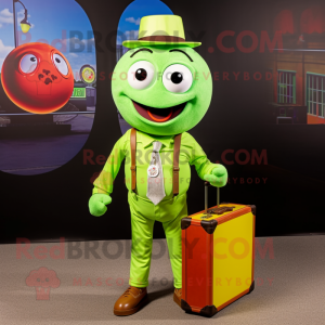 Lime Green Bagels maskot...